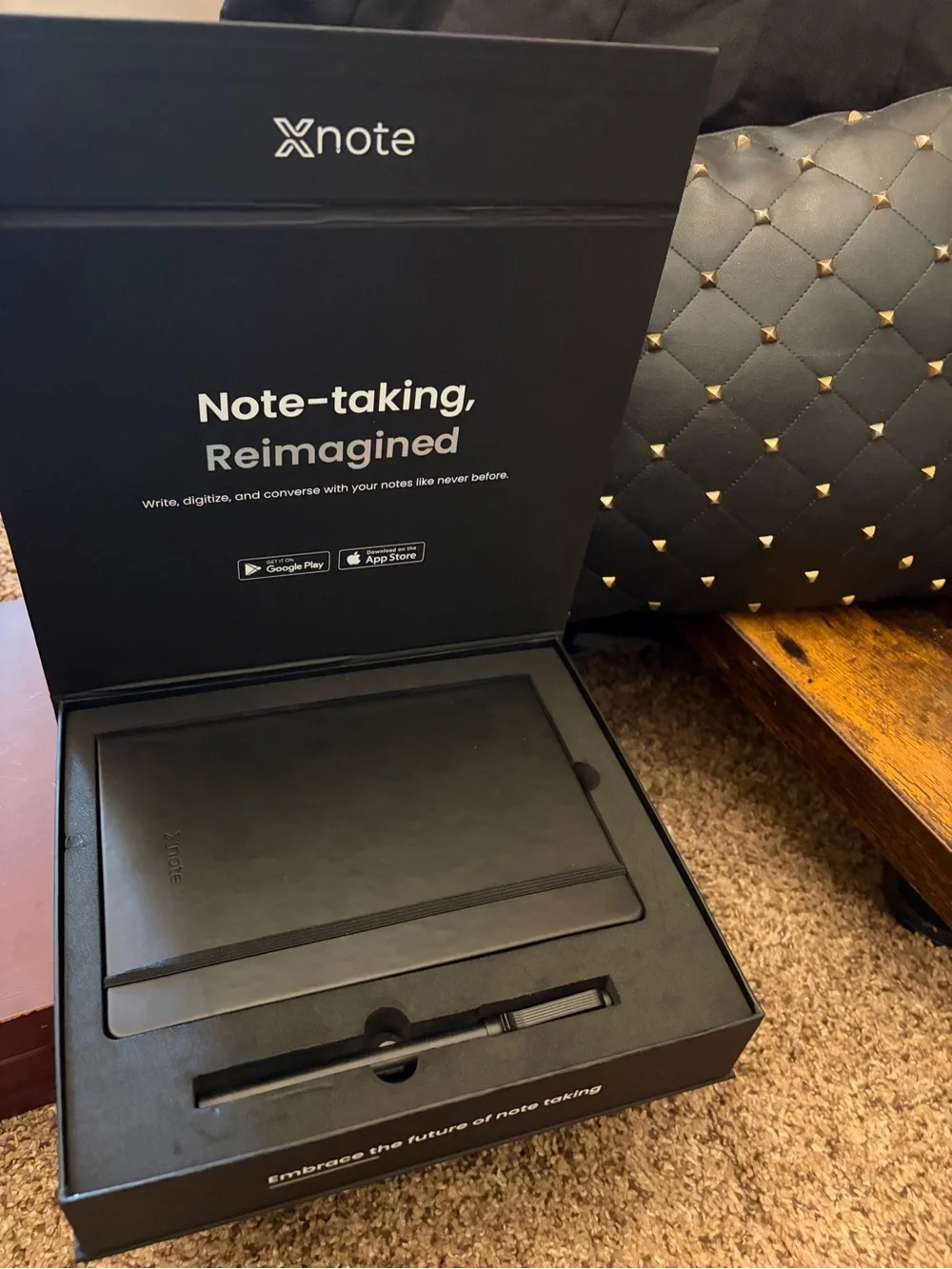 Xnote Black Note-Taking Tablet with Stylus